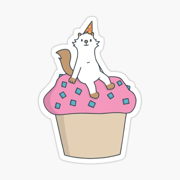 Cupcake Moo Sticker