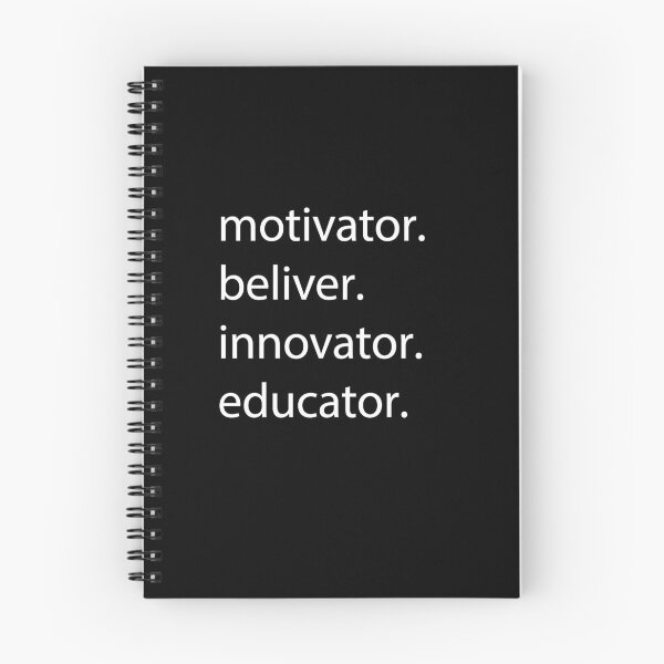 Item preview, Motivator beliver, innovator, educator inspirational teacher designed and sold by Art Wear Nation.