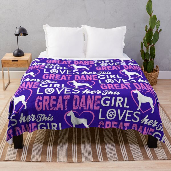 Item preview, This Girl Loves Her Great Dane- Funny Dog Owner Gift Ideas designed and sold by Sugar-Magnolia.