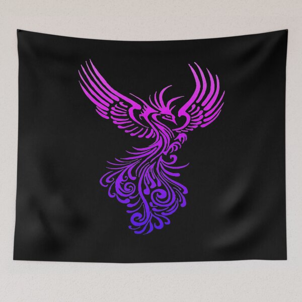 Item preview, Rising From The Ashes Artistic Phoenix Pink Through Lilac designed and sold by taiche.