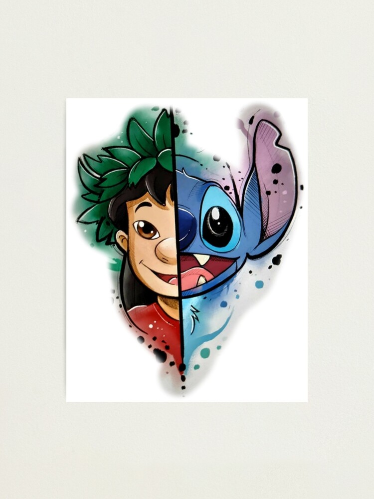 Lámina fotográfica «tanto lilo como stitch hola» de WEShop23 | Redbubble