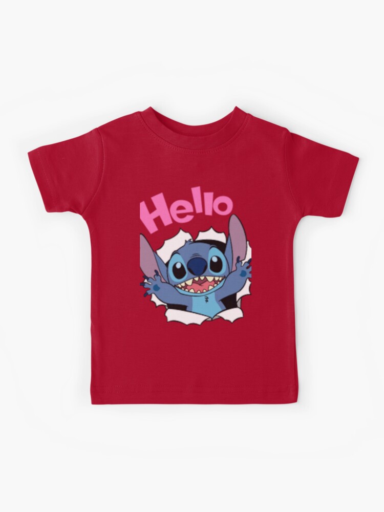 really cute lilo and stitch HELLO Kids T-Shirt for Sale by WEShop23