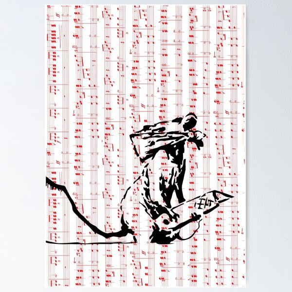 Banksy Rat with a knife - Banksy - Posters and Art Prints