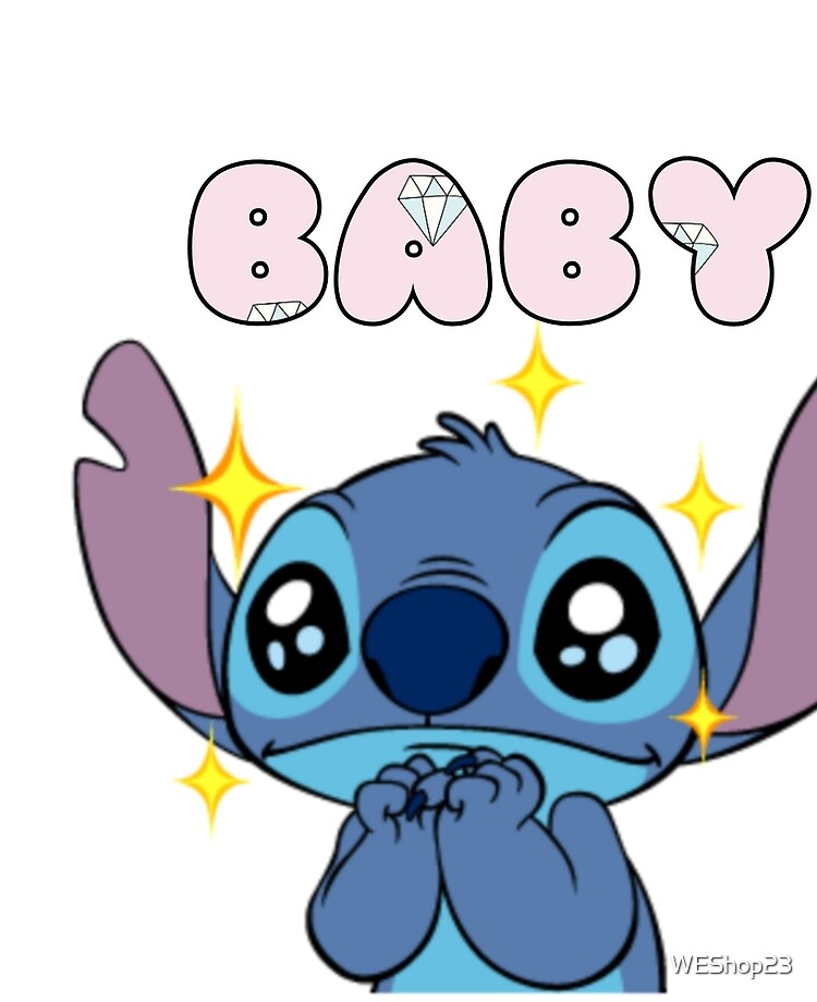 really cute of lilo and stitch HELLO Sticker for Sale by WEShop23