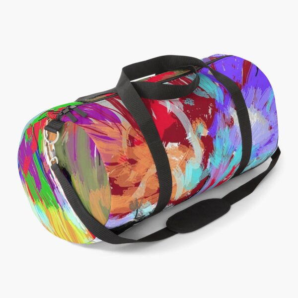 Lion abstract portrait Duffle Bag