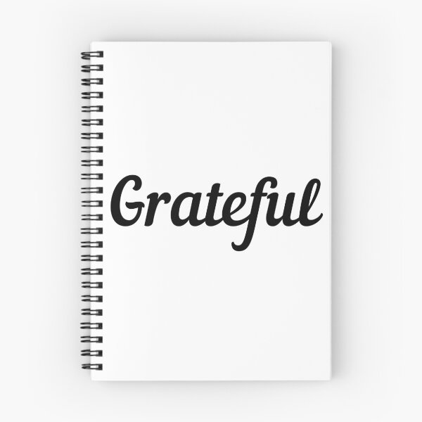 Item preview, Grateful. Retro script. Black text only design designed and sold by JellyBeenzz.