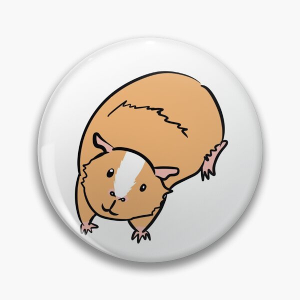 Item preview, American Guinea Pig blond and white designed and sold by LazyBlackCatArt.