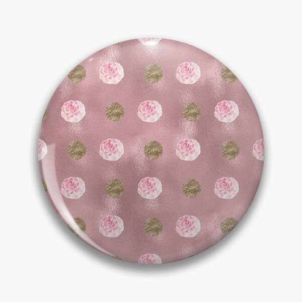Artikelvorschau, Deep Pink Rose & Gold Polkadots (The Pink Collection) entworfen und verkauft von danidrawinggift.