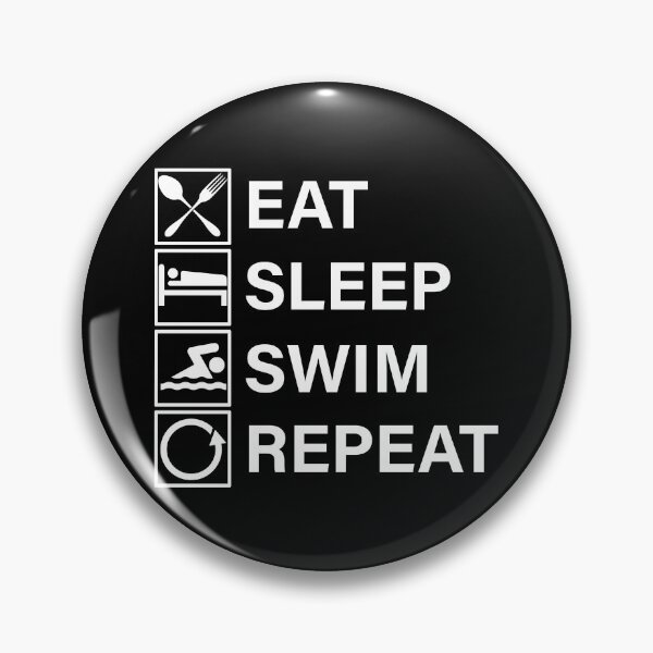 Item preview, Eat Sleep Swim Repeat designed and sold by Adel Qasem.