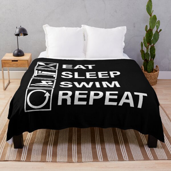 Item preview, Eat Sleep Swim Repeat designed and sold by Adel Qasem.