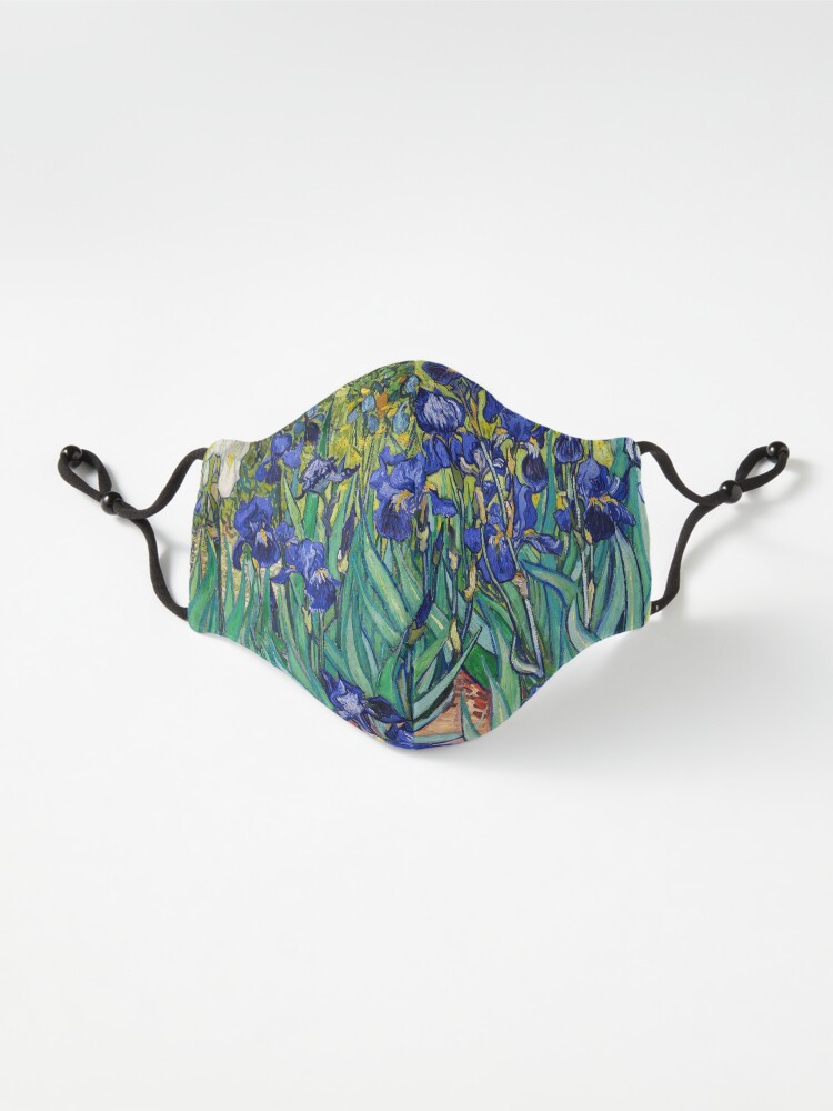 Alternate view of Irises by Vincent van Gogh Mask