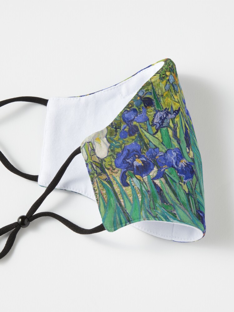 Alternate view of Irises by Vincent van Gogh Mask