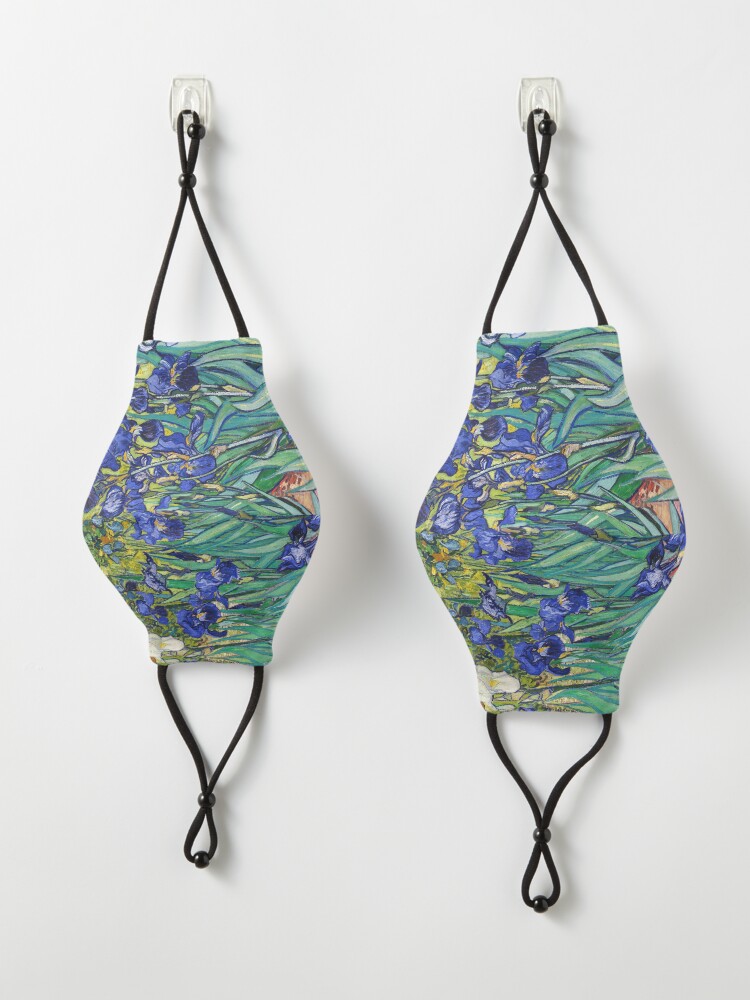 Alternate view of Irises by Vincent van Gogh Mask