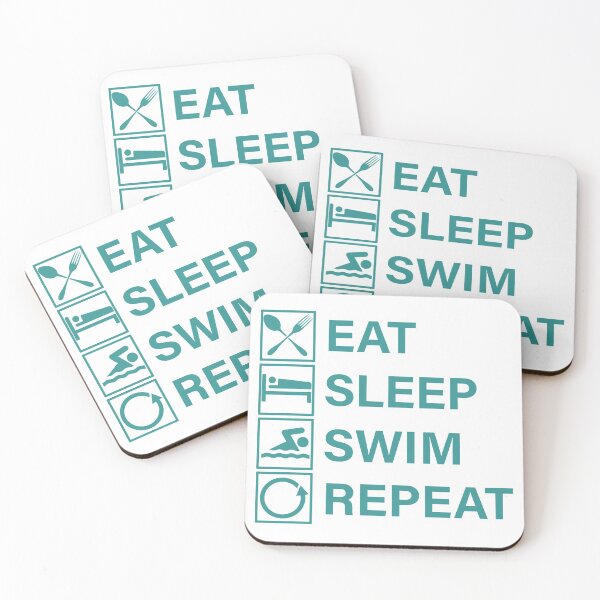Item preview, Eat Sleep Swim Repeat designed and sold by Adel Qasem.