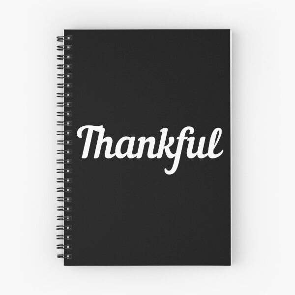 Item preview, Thankful. Retro script. White text only design designed and sold by JellyBeenzz.