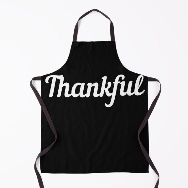 Item preview, Thankful. Retro script. White text only design designed and sold by JellyBeenzz.