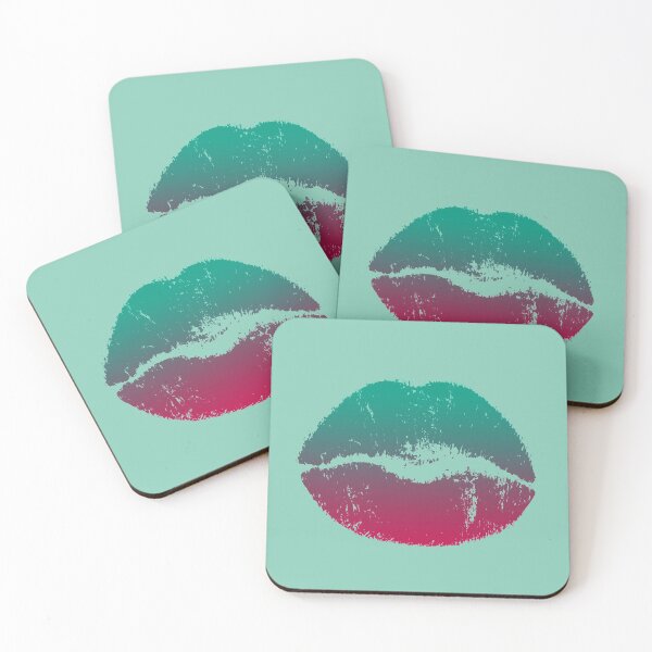 Item preview, Kiss mouth face mask kiss pattern in love sexy mouth pink lips designed and sold by MadandMean.