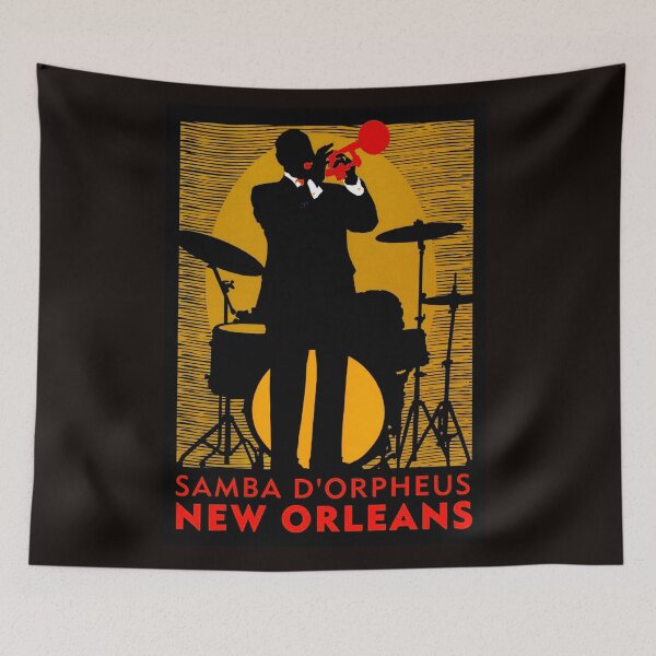 Item preview, NEW ORLEANS : Vintage Mardi Gras Samba Orpheus Print designed and sold by posterbobs.