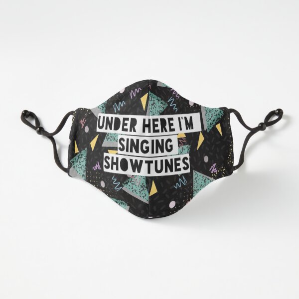 Under Here I’m Singing Showtunes (Black) Fitted 3-Layer