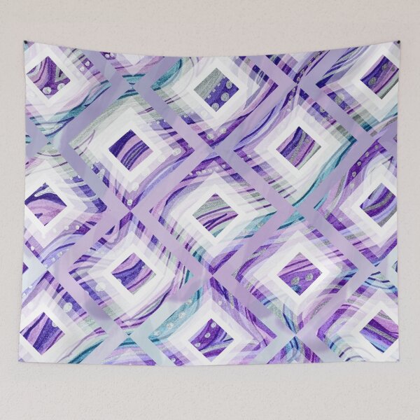 Item preview, Purple Geometric Geode Swirl designed and sold by Courtney Wartner.