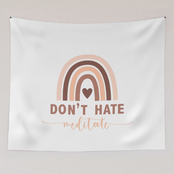 Item preview, Don't Hate Meditate designed and sold by CatsCrew.