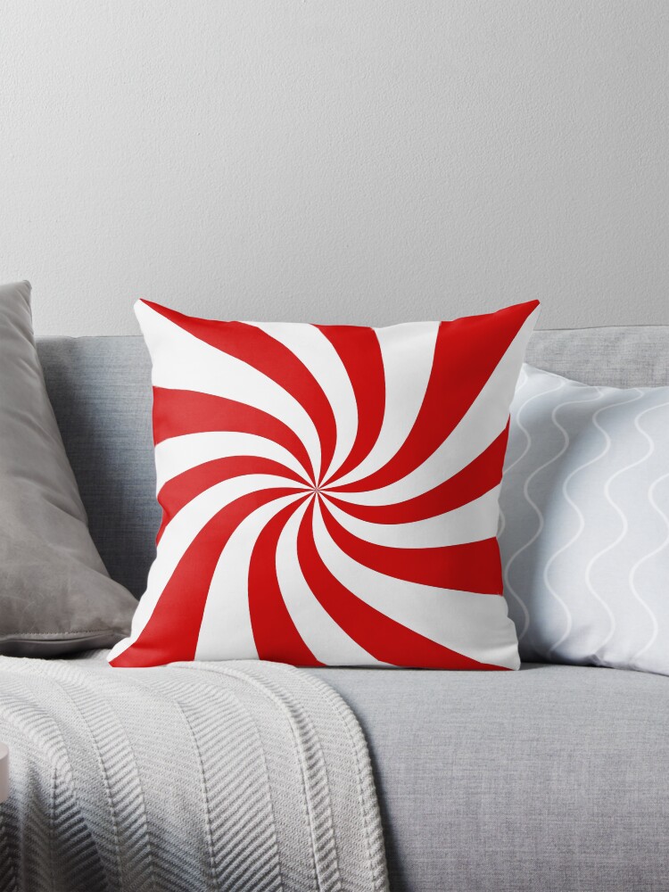candy cane swirl patterned