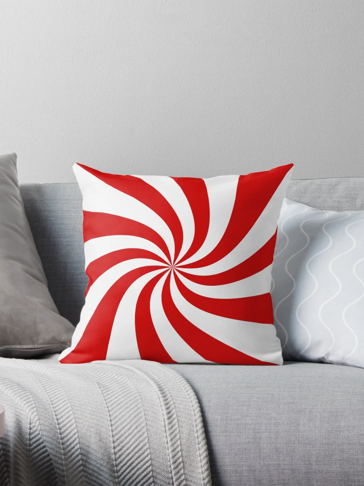 candy cane swirl patterned
