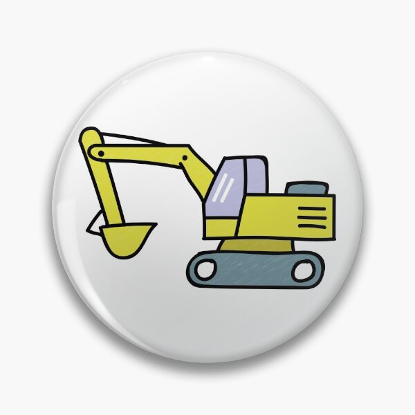 Item preview, Excavator Hand Drawn designed and sold by hartonowahyu.