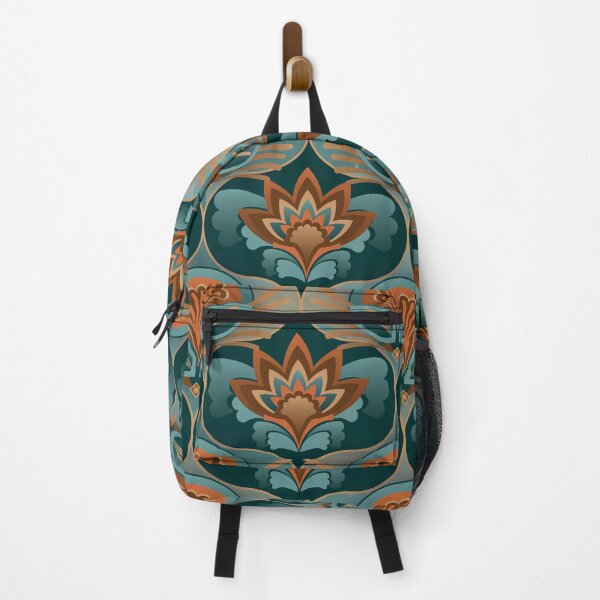 Item preview, Rich Turquoise Turkish floral pattern designed and sold by Caroline Swart.