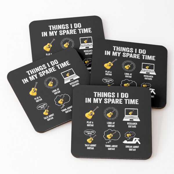 Item preview, Funny Guitar Lover - Things I Do In Spare Time designed and sold by silverhexagon.