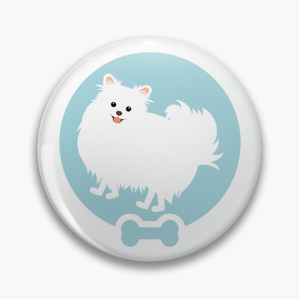 Item preview, Cute White Pomeranian Dog  designed and sold by Lulupainting.