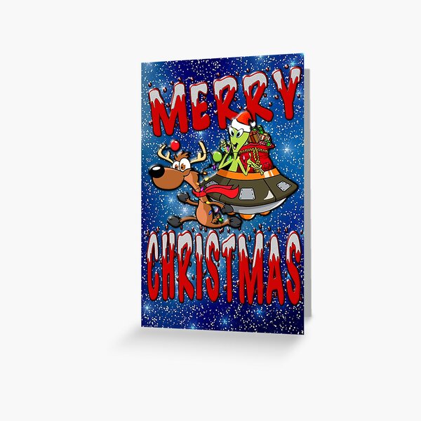 Item preview, HAVE A HAPPY ALIEN XMAS designed and sold by PapaSquatch.