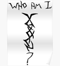Wer bin ich - Mystery Woman Tatoo Poster