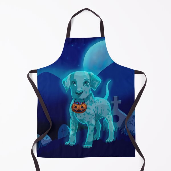 Item preview, Ghost dalmatian puppy, trick or treat, Halloween designed and sold by Sofia Dimitriadou.
