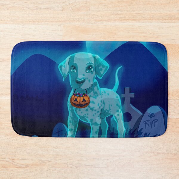 Item preview, Ghost dalmatian puppy, trick or treat, Halloween designed and sold by Sofia Dimitriadou.