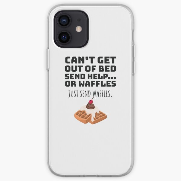 Just Send Waffles Breakfast Loving Waffle Lover Gift iPhone Soft Case