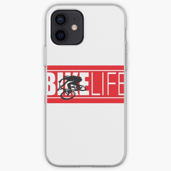 bike life Coque souple iPhone