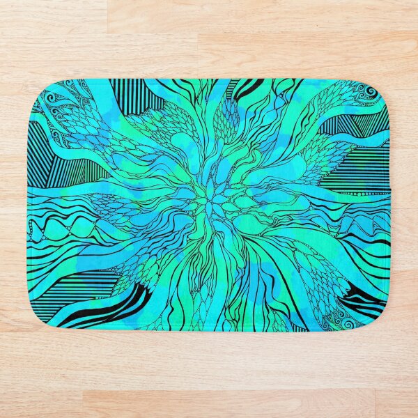 Item preview, Turquoise Abstract Swirl Doodle designed and sold by Courtney Wartner.