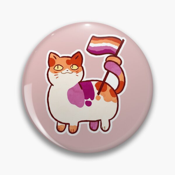 Item preview, Lesbian Pride Cat designed and sold by KryptidKase.