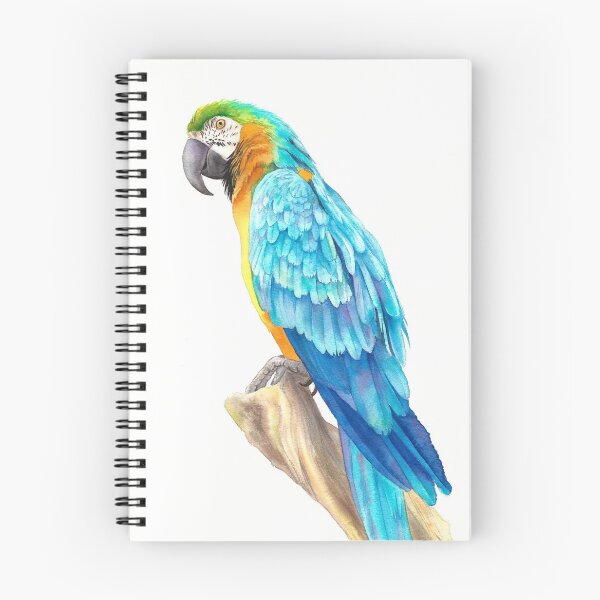 Item preview, Blue and yellow Macaw Parrot - Original watercolor painting designed and sold by Emiliya Yaneva.
