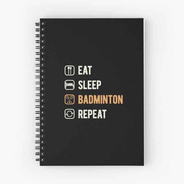 Item preview, Eat Sleep Badminton Repeat Funny designed and sold by artworkbyrihen.
