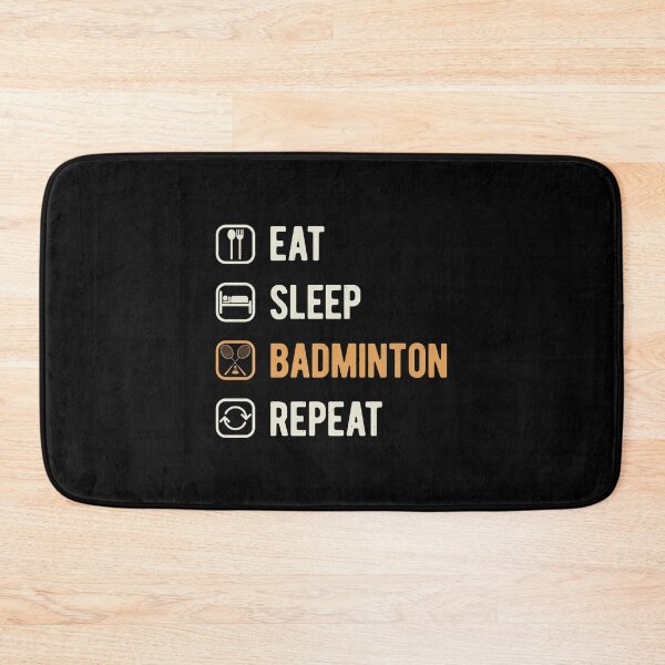 Item preview, Eat Sleep Badminton Repeat Funny designed and sold by artworkbyrihen.