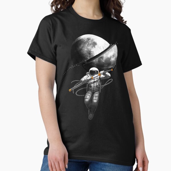 Item preview, Astronaut Samurai Cutting the Moon designed and sold by andremuller.