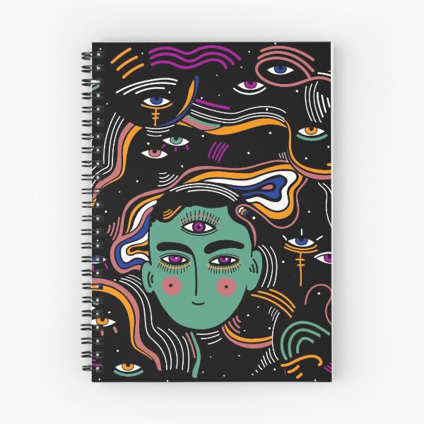Item preview, Modern psychedelic beautiful mystery person with third eye in another realm. designed and sold by FENIO.
