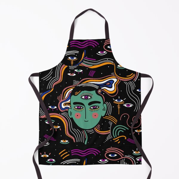 Artikelvorschau, Modern psychedelic beautiful mystery person with third eye in another realm. entworfen und verkauft von FENIO.