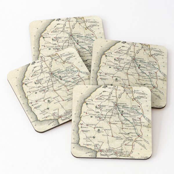 Item preview, Norfolk Old Vintage Retro John Cary Map designed and sold by JackCurtis1991.