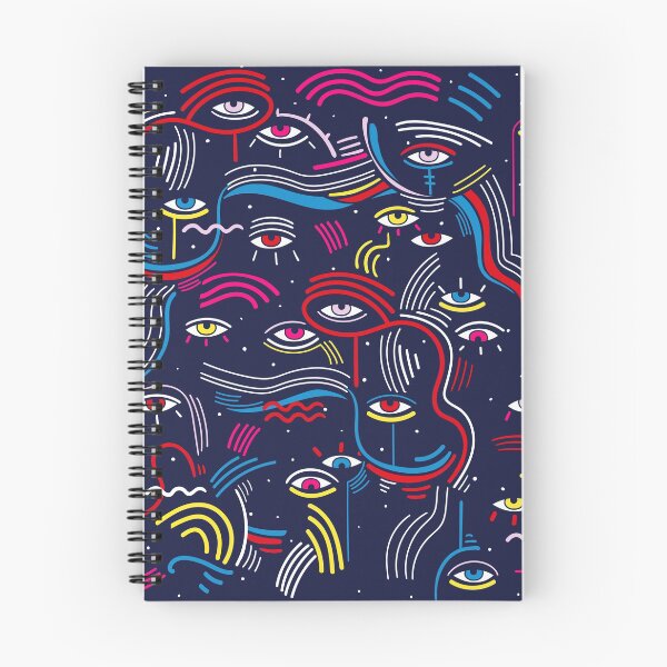 Item preview, Modern doodle psychedelic fashion eyes abstract composition in minimalist Memphis style with eyes. designed and sold by FENIO.