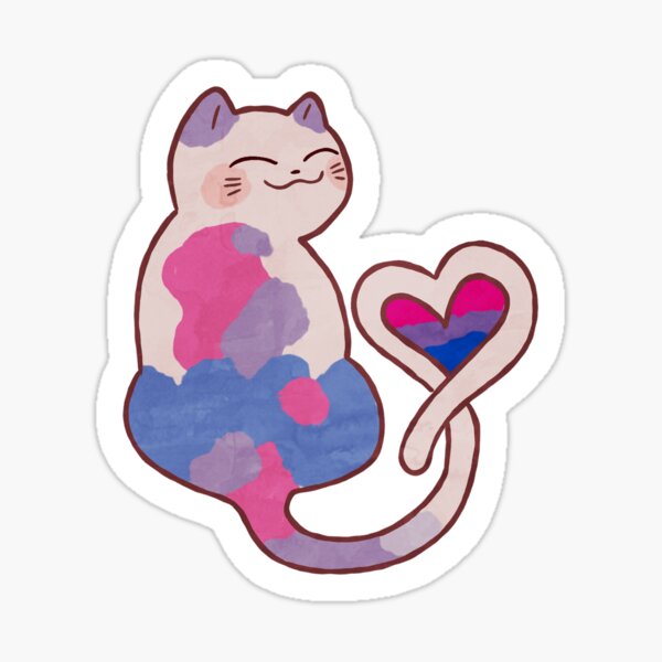 Aperçu de l'œuvre Chat Bi Pride créée et vendue par KryptidKase.