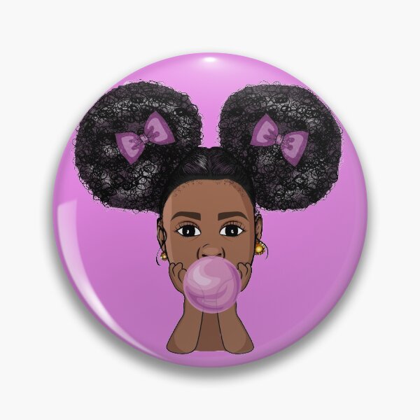 Item preview, African American girl poppin gum designed and sold by NataliaSoltan.