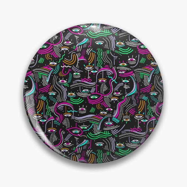 Item preview, Modern doodle psychedelic fashion eyes seamless pattern in minimalist Memphis style with eyes. designed and sold by FENIO.
